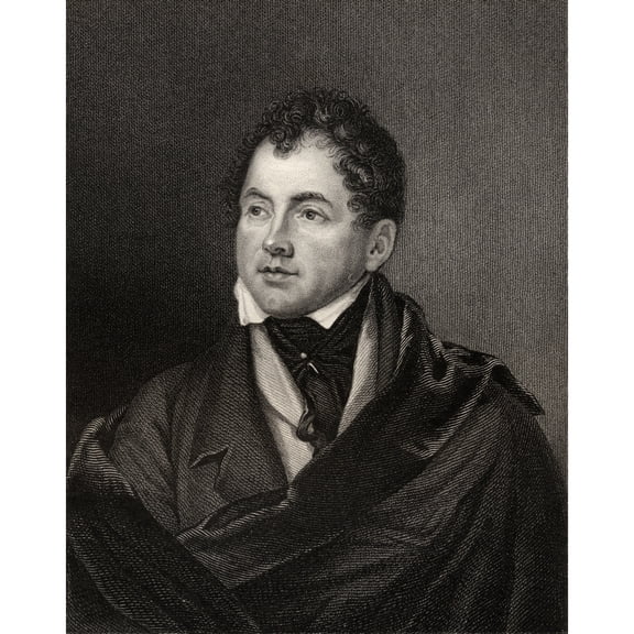 Posterazzi DPI1861534LARGE Thomas Moore 1779 to 1852 Irish Poet Engraved by G Adcock After F Sicurec From the Book National Portrait Gallery Volume Poster Print, 26 x 32