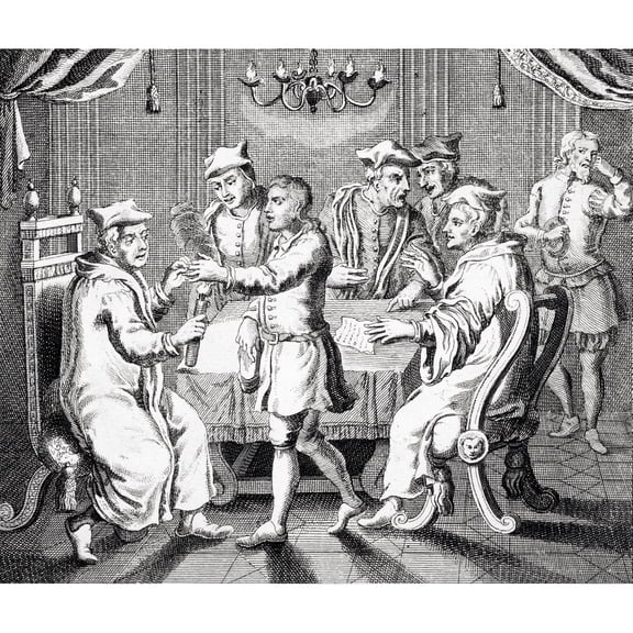 Posterazzi DPI1861650LARGE The Burning of Thomas Tomkinss Hand by Bishop Bonner From the Burning of the Martyrs 1741 Edmund Bonner 1500 to 1555 3 Poster Print, 30 x 26