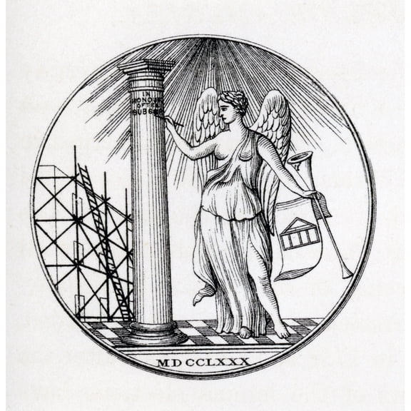 Posterazzi DPI1861687LARGE Masonic Seal Engraving From the Book the History of Freemasonry Volume III Poster Print, 24 x 24