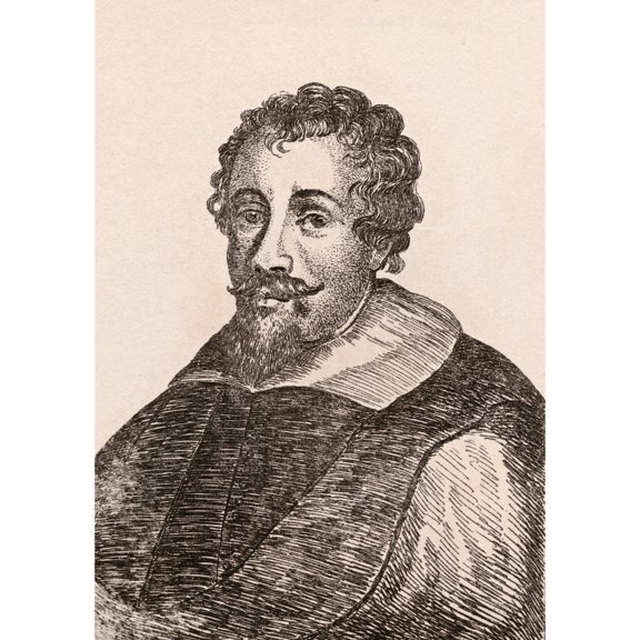 Posterazzi DPI1862338 Adam Elsheimer 1578-1610 German Artist From 75 Portraits of Celebrated Painters From Authentic Originals Etched by James Poster Print, 12 x 17