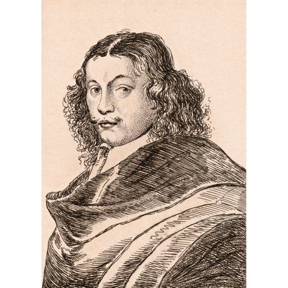 Posterazzi DPI1862357 Frans Van Mieris the Elder 1635-1681 Dutch Painter From 75 Portraits of Celebrated Painters From Authentic Originals Etc Poster Print, 12 x 17