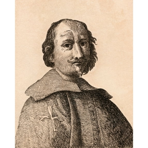 Posterazzi DPI1862363 Giovanni Lanfranco 1582-1647 Italian Artist From 75 Portraits of Celebrated Painters From Authentic Originals Etched by Poster Print, 13 x 16