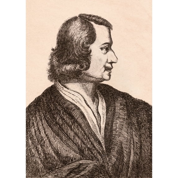 Posterazzi DPI1862391 Nicolas Poussin 1594 1665 French Artist From 75 Portraits of Celebrated Painters From Authentic Originals Etched by Ja 1 Poster Print, 12 x 17