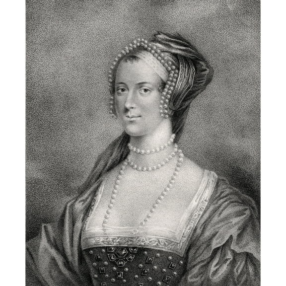 Posterazzi DPI1862456 Anne Boleyn Also Spelled Bullen 1507-1536 Second Wife of Henry Viii Engraved by Bocquet From the Book A Catalogue of the Poster Print, 13 x 16