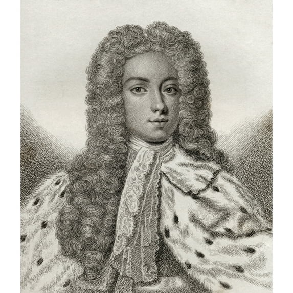 Posterazzi DPI1862677 Baptist Noel 4th Earl of Gainsborough 1708 - 1750 Engraved by Freeman From the Book A Catalogue of Royal & Noble Autho Poster Print, 13 x 15