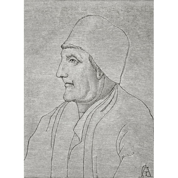 Posterazzi DPI1862913 Jean Froissart C. 1337 C. 1405. Important Chronicler of Medieval France. From Poster Print, 12 x 17
