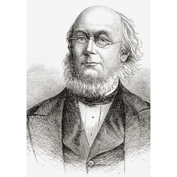 Posterazzi DPI1862961LARGE Horace Greeley 1811 to 1872. American Editor Founder of the Liberal Republican Poster Print, 24 x 34