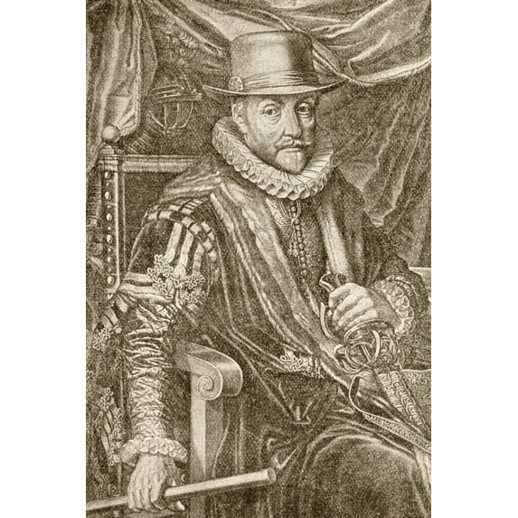 Posterazzi DPI1863063LARGE William I Prince of Orange Born 1533 Died 1584 Aka William the Silent. From Poster Print, 24 x 36