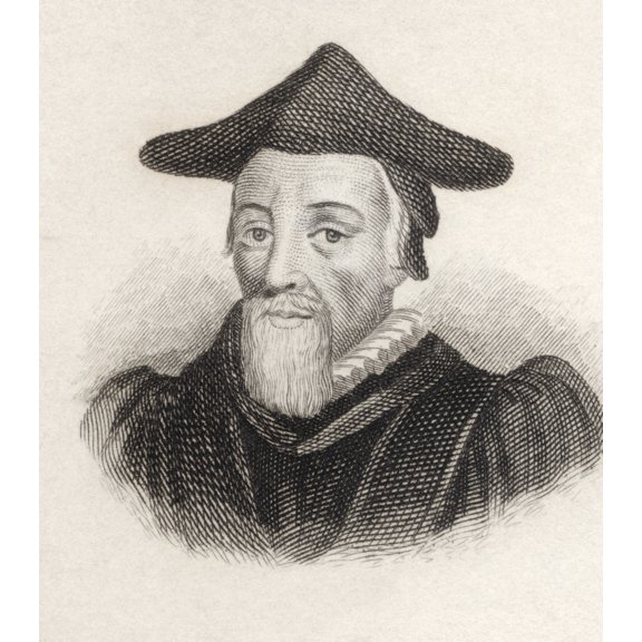 Posterazzi DPI1872120 Richard Hooker 1554 to 1600 Anglican Priest & Influential Theologian From the Book Crabbes Historical Dictionary Pub 1 Poster Print, 13 x 15