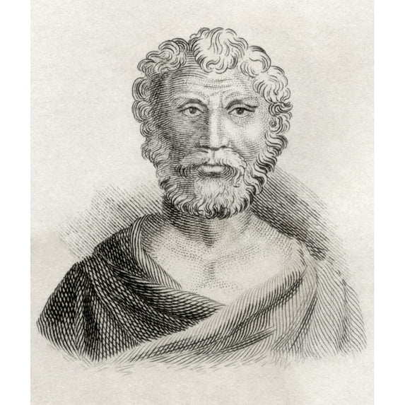 Posterazzi DPI1872217 Quintus Junius Rusticus Born Circa. 100 Ad Died Circa. 170 Ad. Stoic Philosopher From The Book Crabbes Historical Dictionary Published 1825 Poster Print, 13 x 15