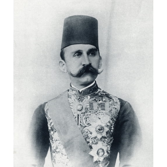 Posterazzi DPI1872254 Sultan Husayn Kamil 1853 to 1917 Sultan of Egypt & Sudan From The Illustrated War News Published 1914 Poster Print, 13 x 16