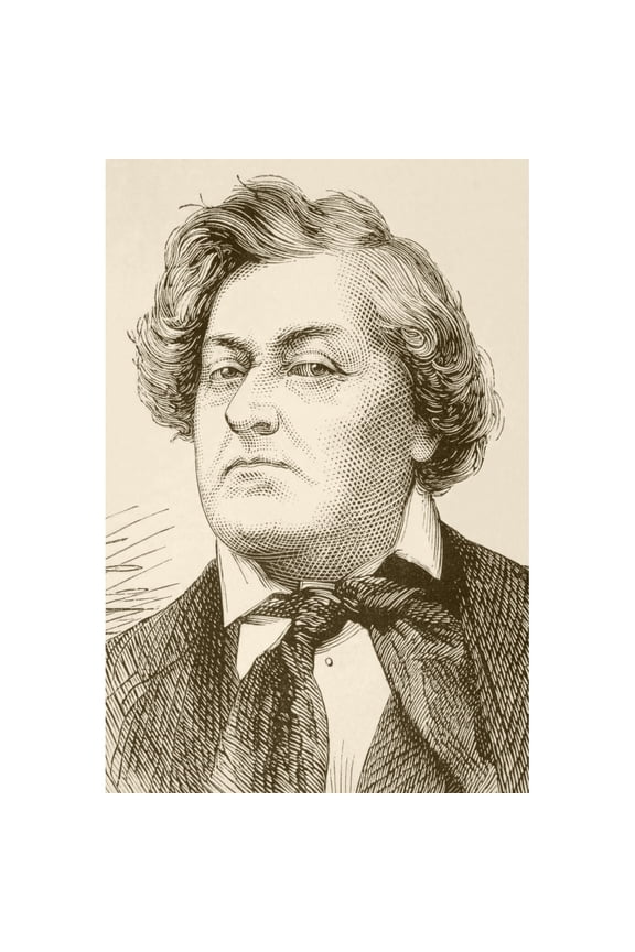 DPI1872526 Frdrick Lematre, 1800 to 1876 Birth Name Antoine Louis Prosper Lematre French Actor & Playwright From A 19th Century Illustration Poster Print, 11 x 17