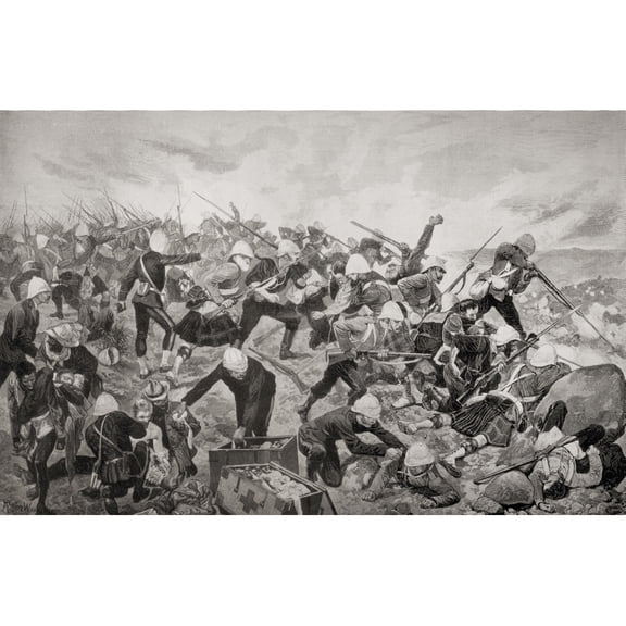 Posterazzi DPI1872827LARGE The Battle of Majuba Hill Near Volksrust South Africa During The First Boer Poster Print, 36 x 22 - Large