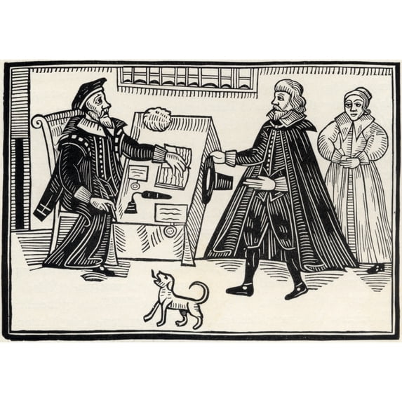 Posterazzi DPI1877656LARGE The Proctor & Parator From The Book Short History of The English People by J.R. Green Published London 1893 Poster Print, 36 x 26 - Large