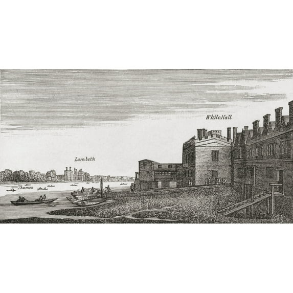 Posterazzi DPI1877931 Whitehall, London, England As It Was In The 18th Century From The Book Short History of The English People by J.R. Green Published London 1893 Poster Print, 20 x 10