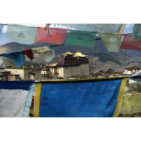 Posterazzi DPI1878334 Prayer Flags Poster Print, 17 x 11