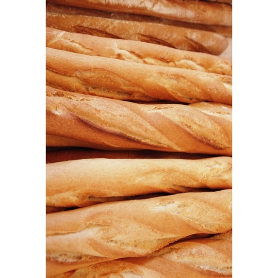 Posterazzi DPI1880507 Baguettes In A Patisserie In Paris, Close-Up Poster Print, 11 x 17