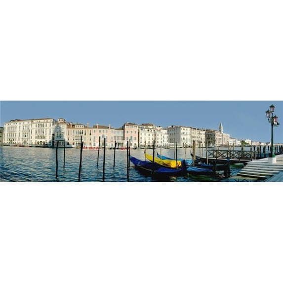 Posterazzi DPI1888713LARGE Panoramic of Colourful Venetian Waterfront Poster Print, 36 x 11 - Large