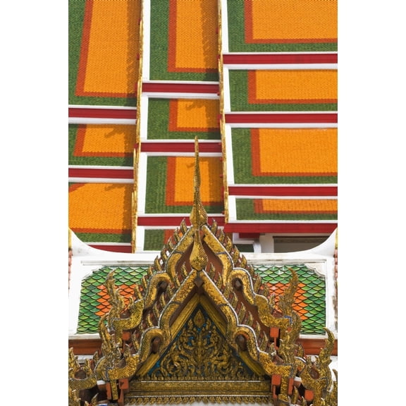 Posterazzi DPI1891358 Architectural Detail of Wat Pho Temple Poster Print, 12 x 19