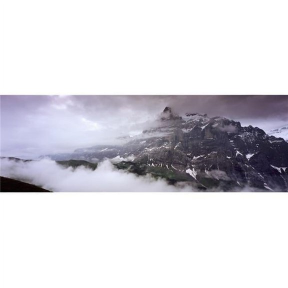 Posterazzi DPI1893862 Summit of Eiger Mountain Near Grindelwand In Bernese Alps Poster Print, 37 x 12