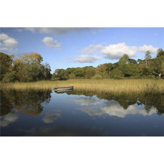 Posterazzi DPI1898032LARGE A Boat In The Water In Killarney National Park In Munster Region - County Kerry, Ireland Poster Print, 38 x 24 - Large