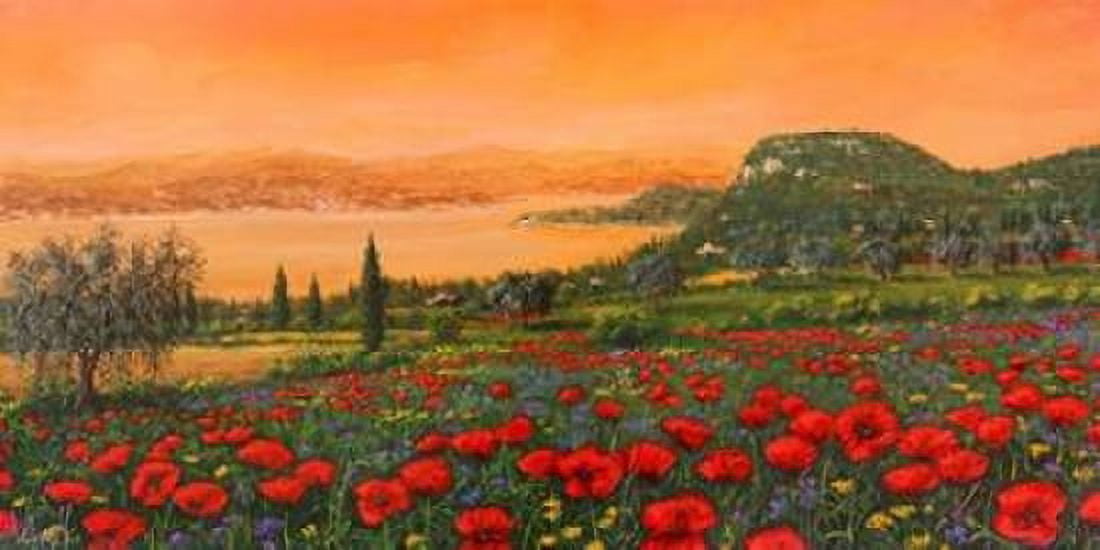 Posterazzi Dalle colline Canvas Art - Tebo Marzari (24 x 48)