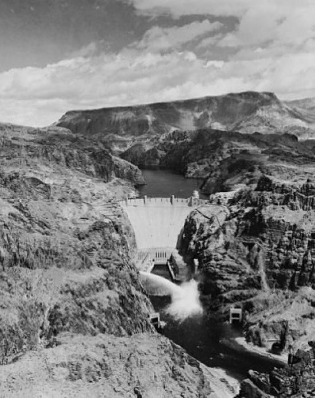 Posterazzi Dam on a river Hoover Dam Colorado River Arizona-Nevada Border USA Canvas Art -  (24 x 36)