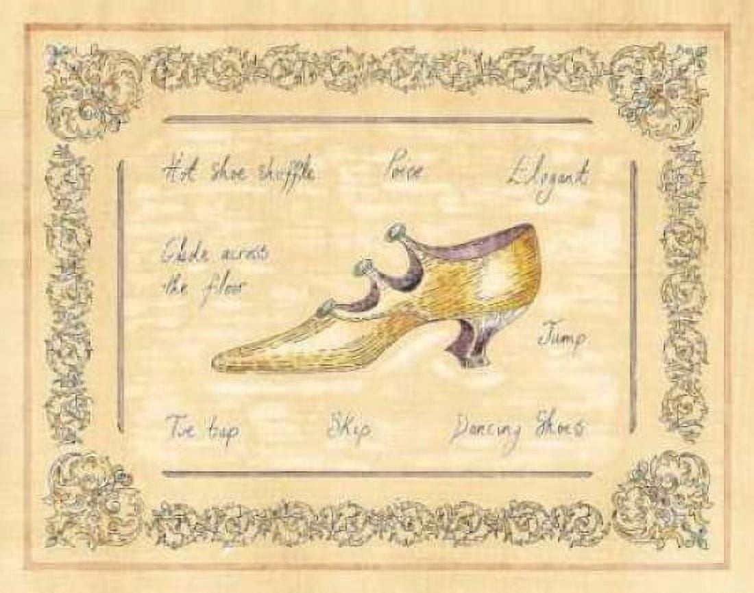 Posterazzi Dancing Shoe Canvas Art - Banafshe Schippel (22 x 28)