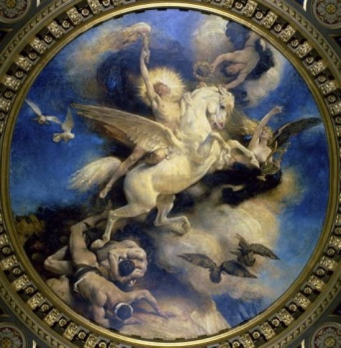 Posterazzi Deco Salon des Arcades 1894 Lon Joseph Florentin Bonnat (1833-1922French) Hotel de Ville Paris Canvas Art - Lon Joseph Florentin Bonnat (24 x 36)