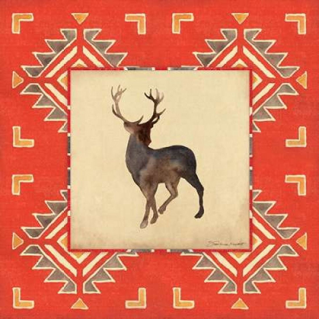 Posterazzi Deer Blanket Canvas Art - Stephanie Marrott (24 x 24)