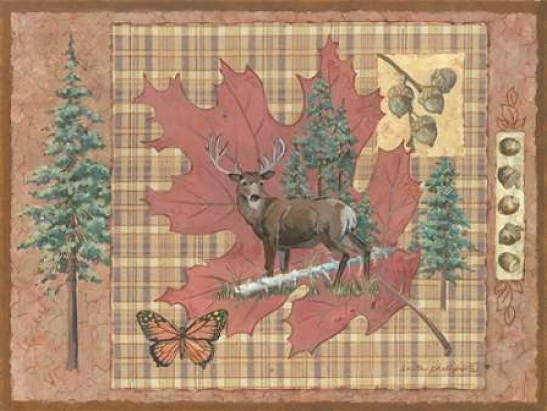 Posterazzi Deer Leaf Canvas Art - Anita Phillips (18 x 24)