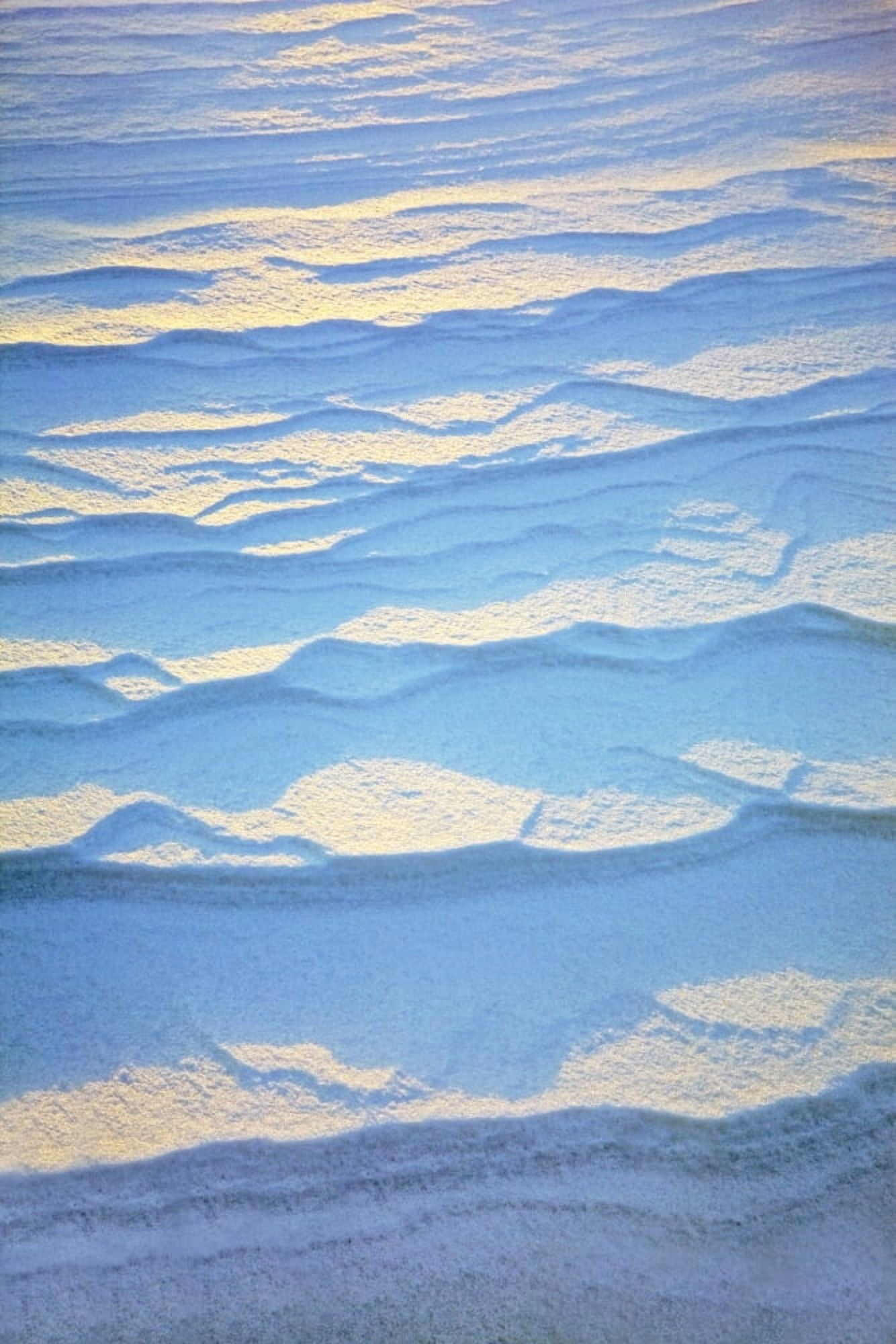 Posterazzi Detail Of Ripple Pattern In The Snow At Sunrise Calgary Alberta Canada Canvas Art - Michael Interisano  Design Pics (24 x 38)