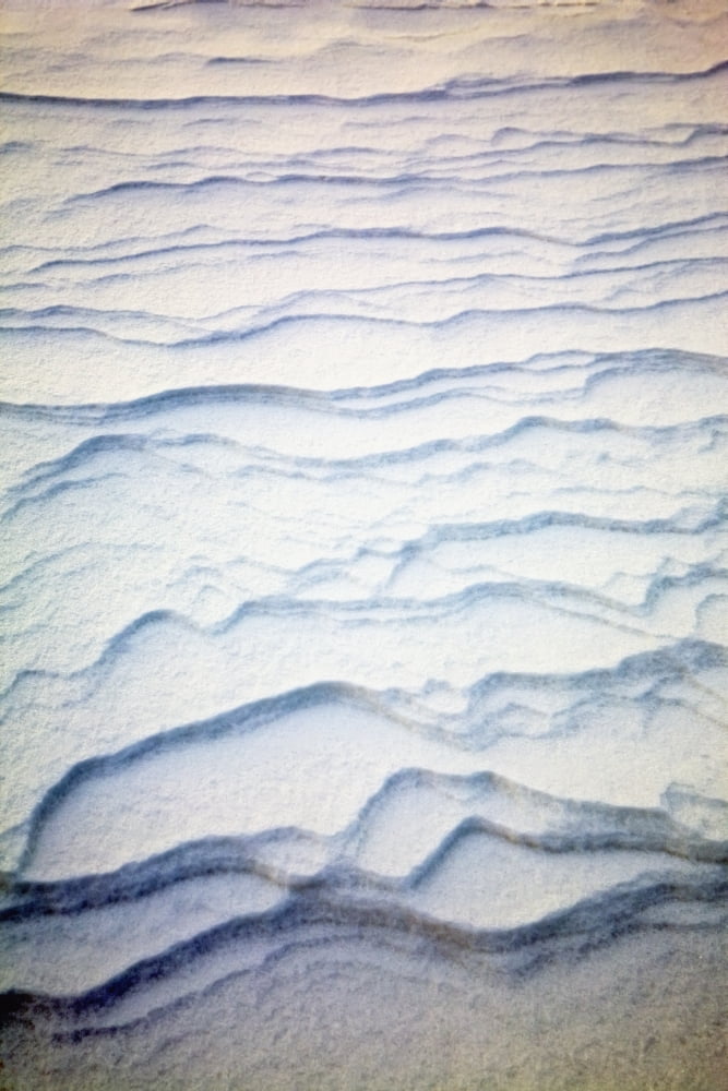 Posterazzi Detail Of Ripple Pattern In The Snow At Sunrise Calgary Alberta Canada Canvas Art - Michael Interisano Design Pics (24 x 38)