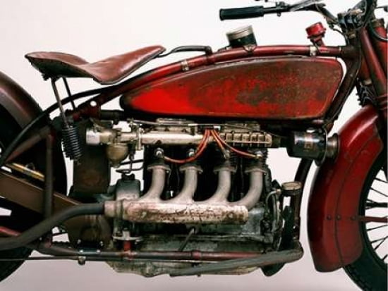 Posterazzi Detail of 4 cylinder Indian Ace 1929 Canvas Art - Markus Cuff (22 x 28)
