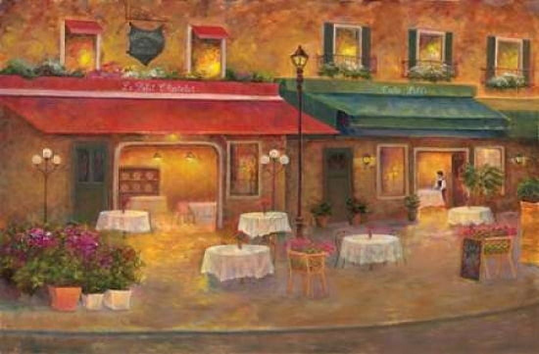Posterazzi Dining in Paris I Canvas Art - Carol Bailey (24 x 36)