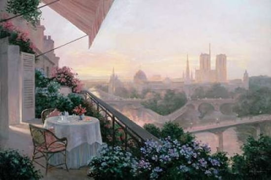 Posterazzi Dinner For Two Canvas Art - Christa Kieffer (24 x 36)