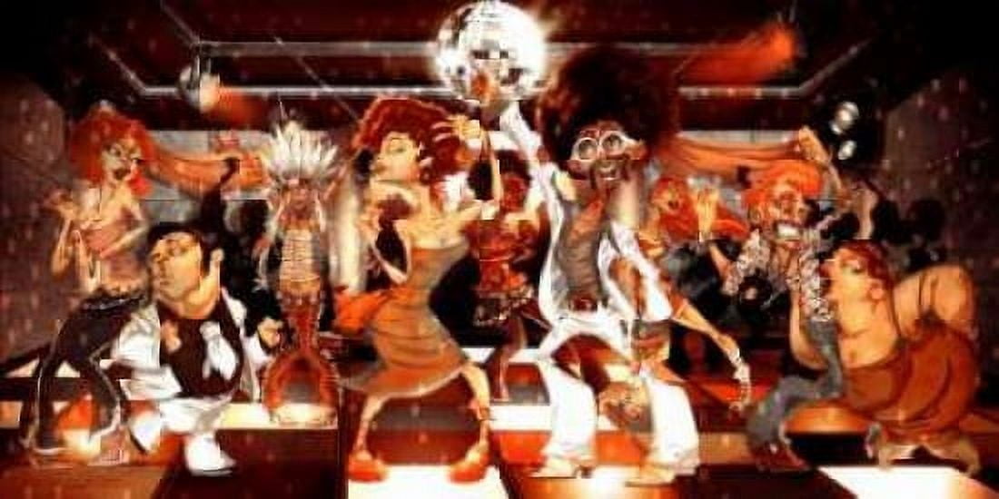 Posterazzi Disco Club -2 Canvas Art - A - Perez Alvez (24 x 48)