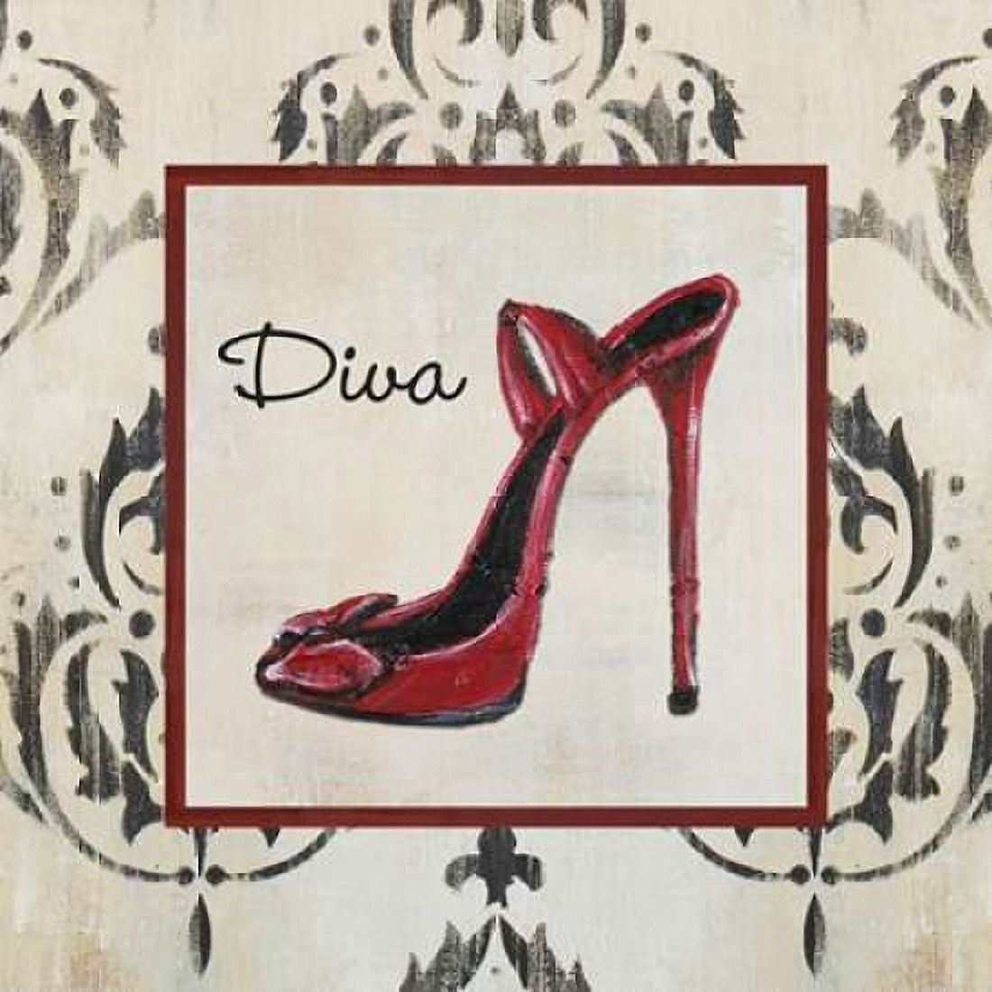 Posterazzi Diva Shoe Canvas Art - Hakimipour-Ritter (24 x 24)
