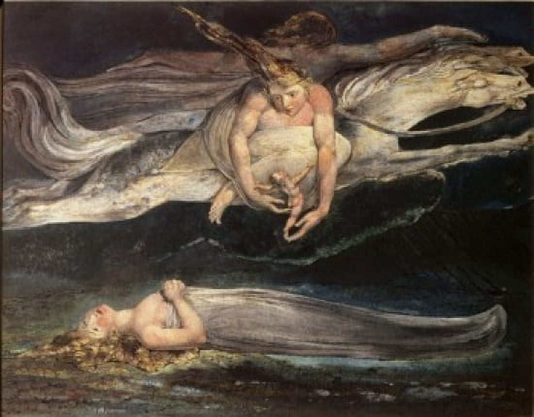 Posterazzi Divine Comedy Pity 19th C William Blake (1757-1827British) Tate Gallery London Canvas Art - William Blake (24 x 36)