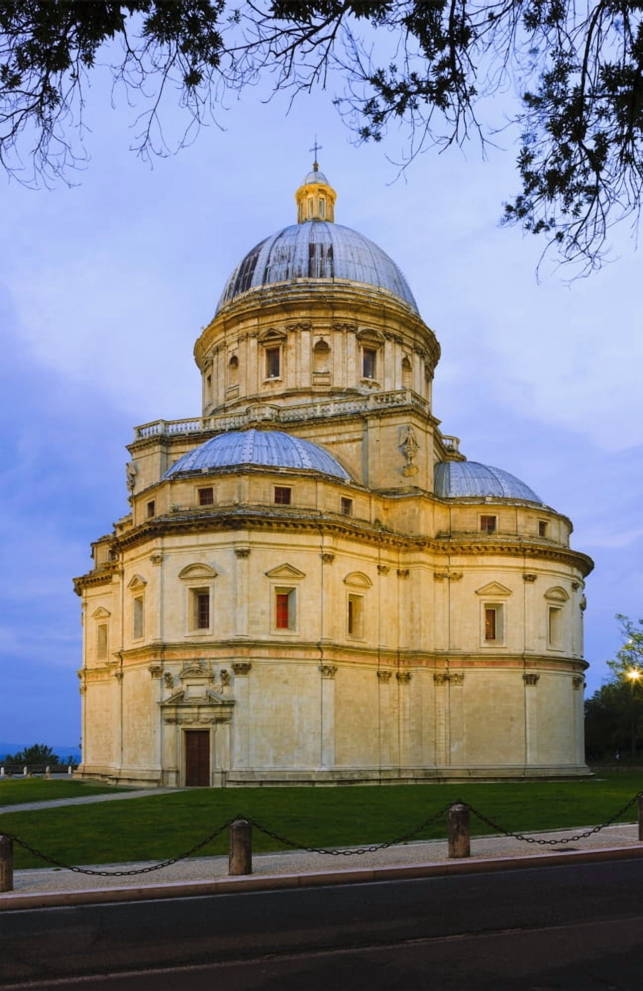 Posterazzi Domed Renaissance church of Santa Maria della Consolazione Todi Umbria Canvas Art - Yves Marcoux Design Pics (24 x 38)