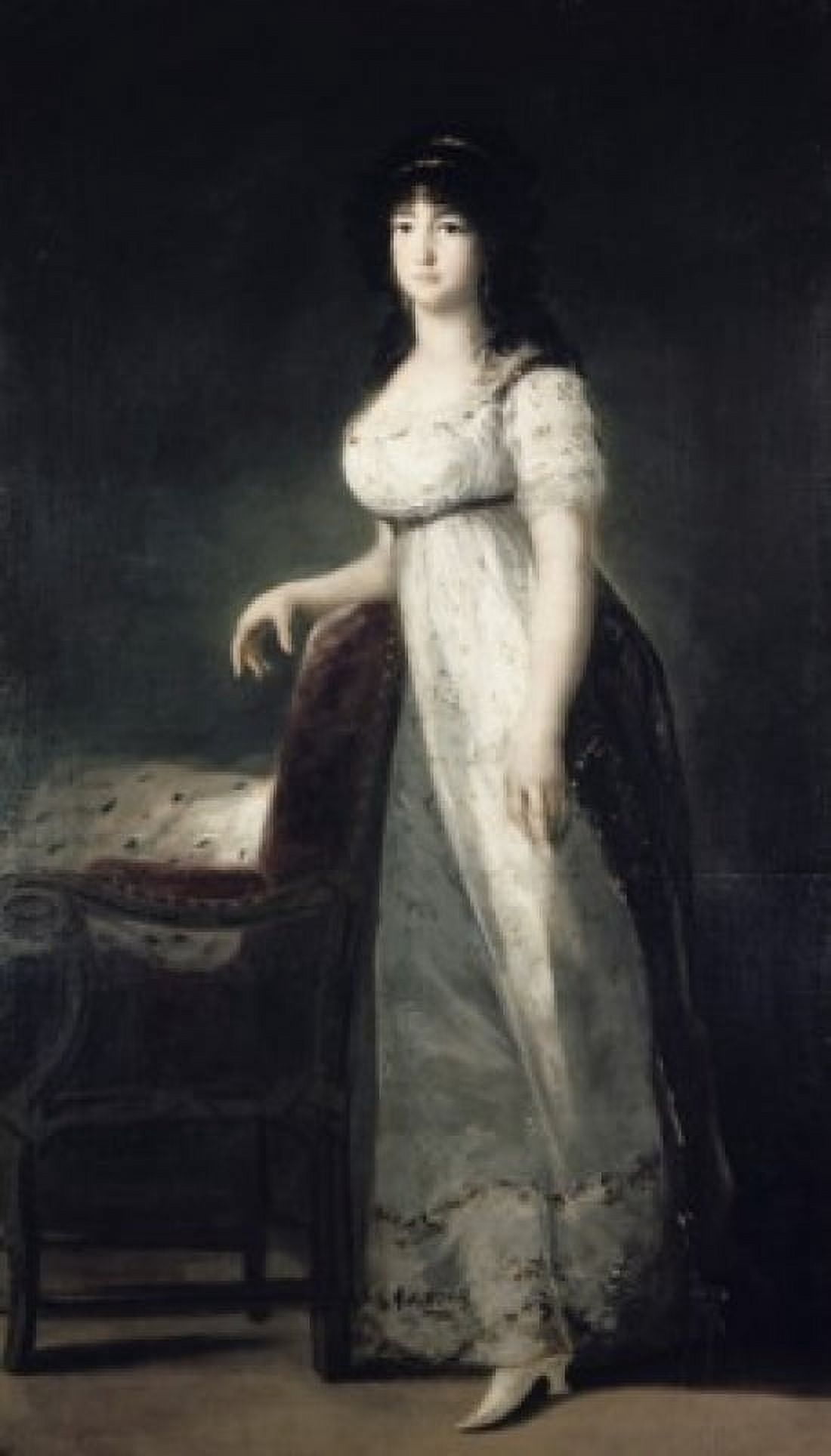 Posterazzi Dona Maria Palafox y Portocarrero Francisco Goya y Lucientes (1746-1828 Spanish) Collection of the Duke of Berwick & Alba Madrid Canvas Art - Francisco de Goya y Lucientes (24 x 36)
