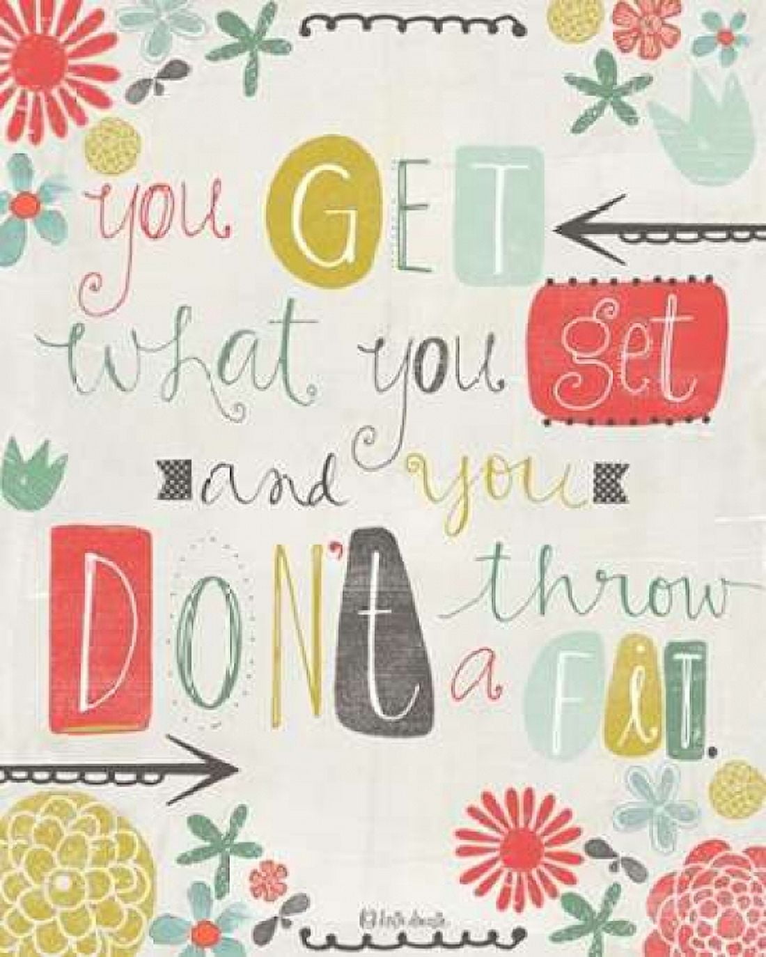 Posterazzi Dont Throw a Fit Canvas Art - Katie Doucette (24 x 30)