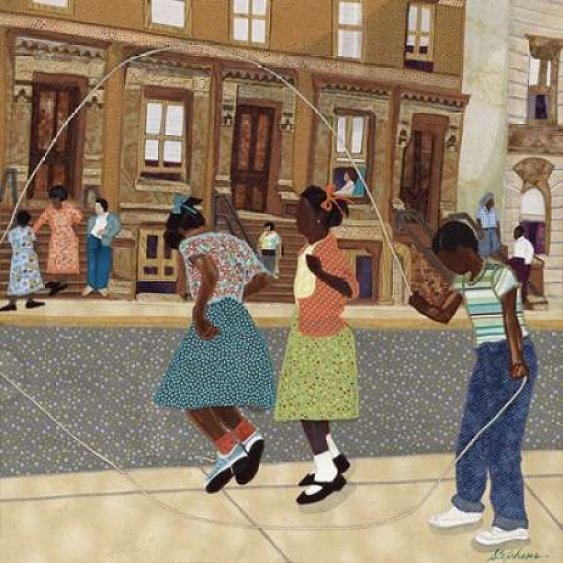 Posterazzi Double Dutch Canvas Art - Phyllis Stephens (24 x 24)