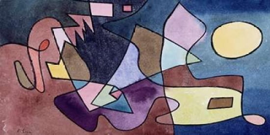 Posterazzi Dramatic Landscape Canvas Art - Paul Klee (10 x 20)