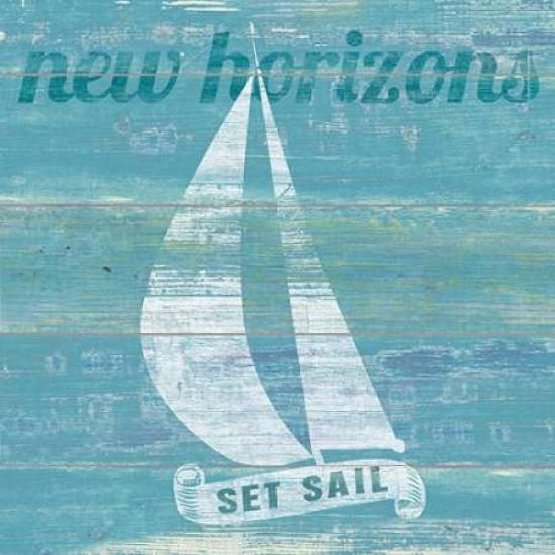 Posterazzi Drift Sailboat Canvas Art - Sue Schlabach (24 x 24)