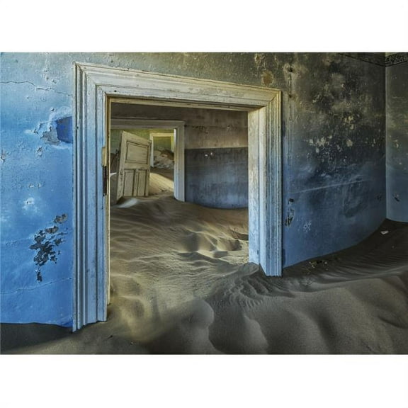Posterazzi Drifting Sand Fills The Rooms of A Colourful Abandoned House - Kolmanskop Namibia Poster Print - 36 x 26 in. - Large