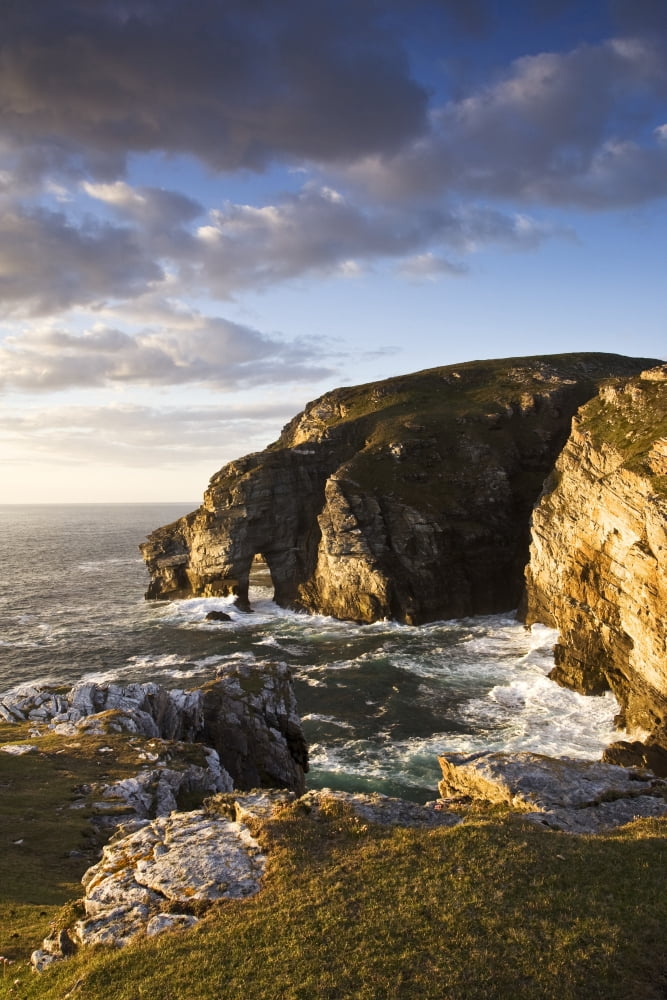 Posterazzi Dunfanaghy County Donegal Ireland Coastal Sea Stack And Seascape Canvas Art - Peter McCabe Design Pics (22 x 34)