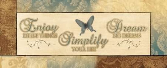 Posterazzi ENJOY LITTLE THINGS Canvas Art - Piper Ballantyne (24 x 48)