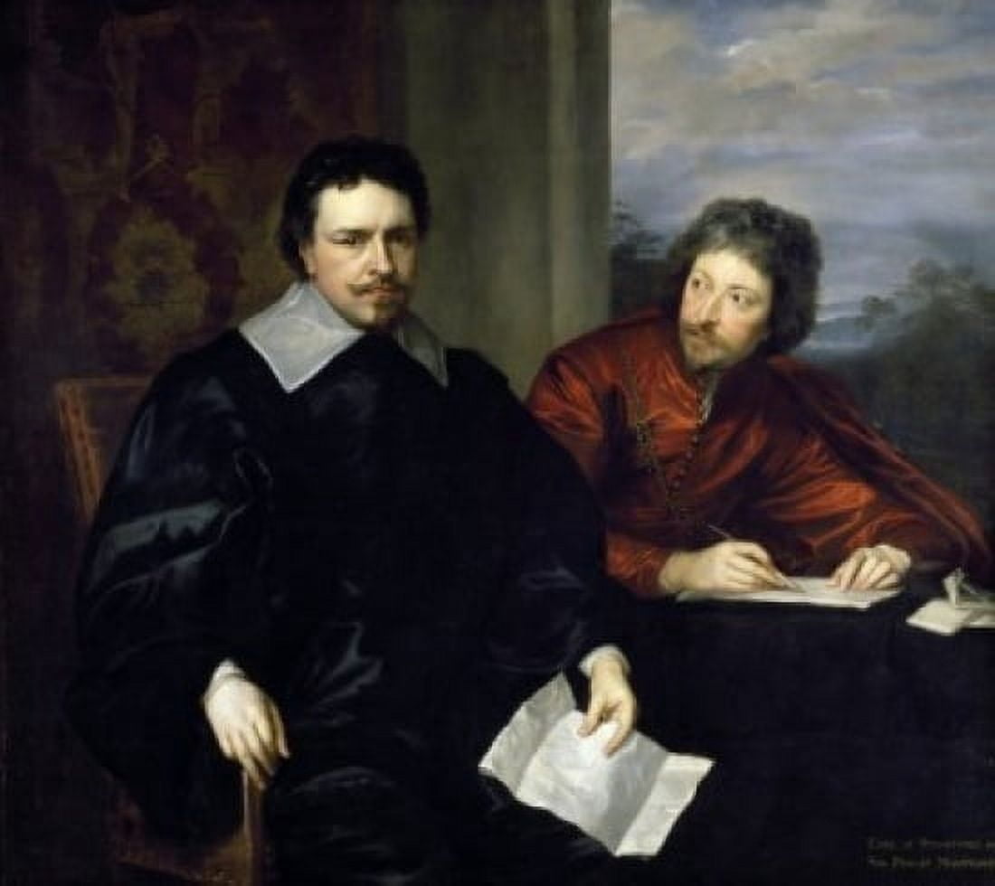 Posterazzi Earl of Stafford by Sir Anthony van Dyck 17th Century (1599-1641) London Marlborough Fine Arts Ltd Collection Canvas Art - Sir Anthony van Dyck (24 x 36)