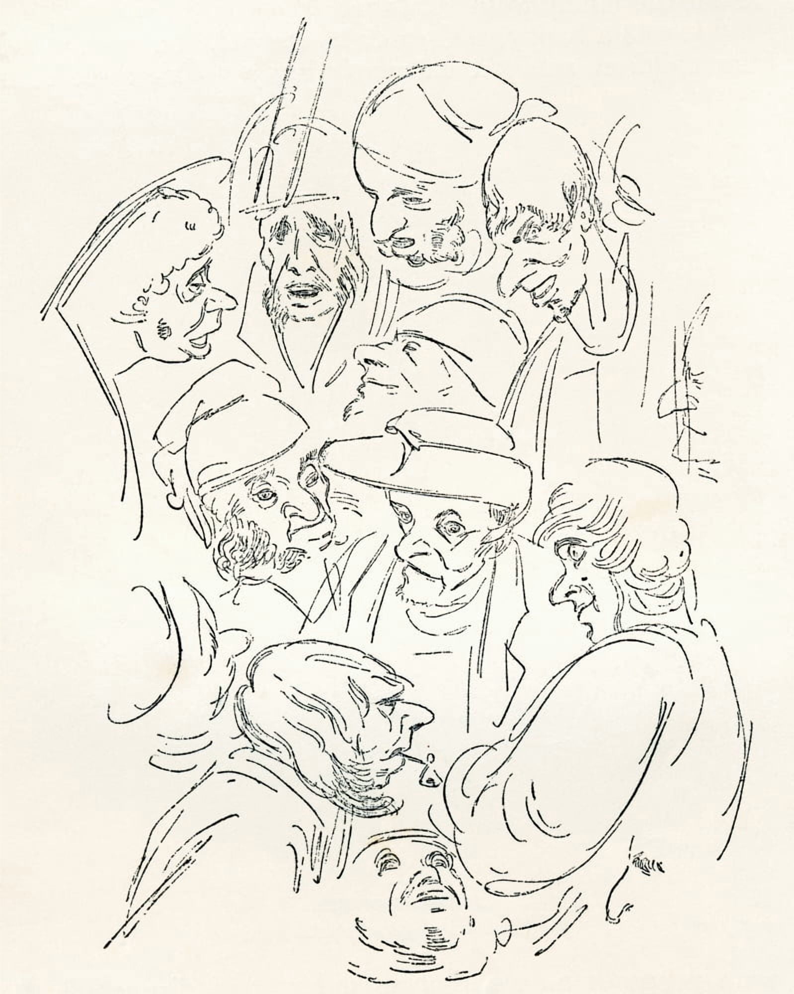 Posterazzi Early Sketches Dating From 1839 By Gustave Dore From Life And Reminiscences Of Gustave Dore Published 1885 Canvas Art - Ken Welsh Design Pics (26 x 32)